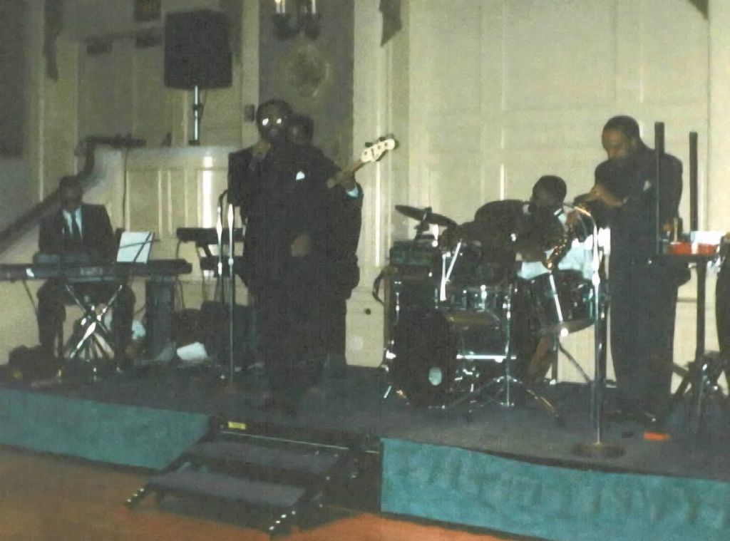 Performing with Grover Washington Jr.