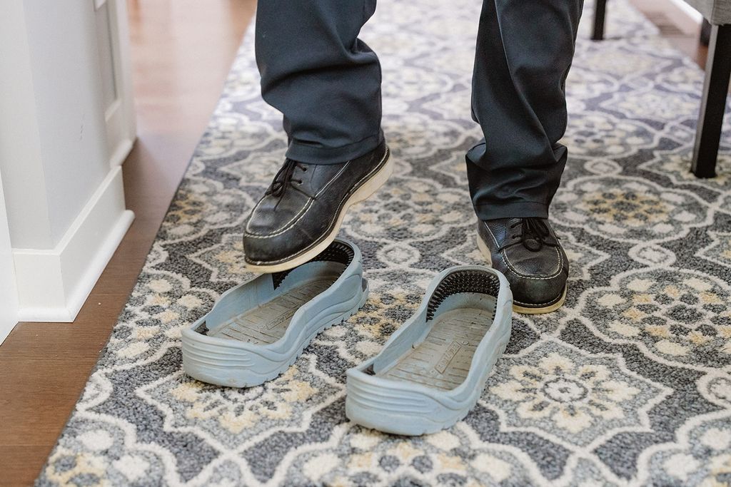Shoe covers on every job