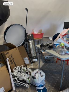 Before: Cluttered Garage into a transformed Office