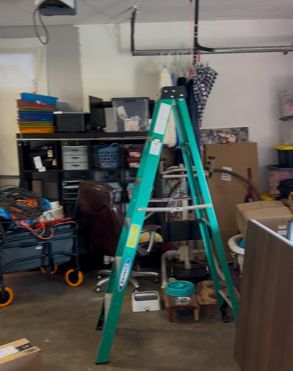Before: Cluttered Garage into a transformed Office