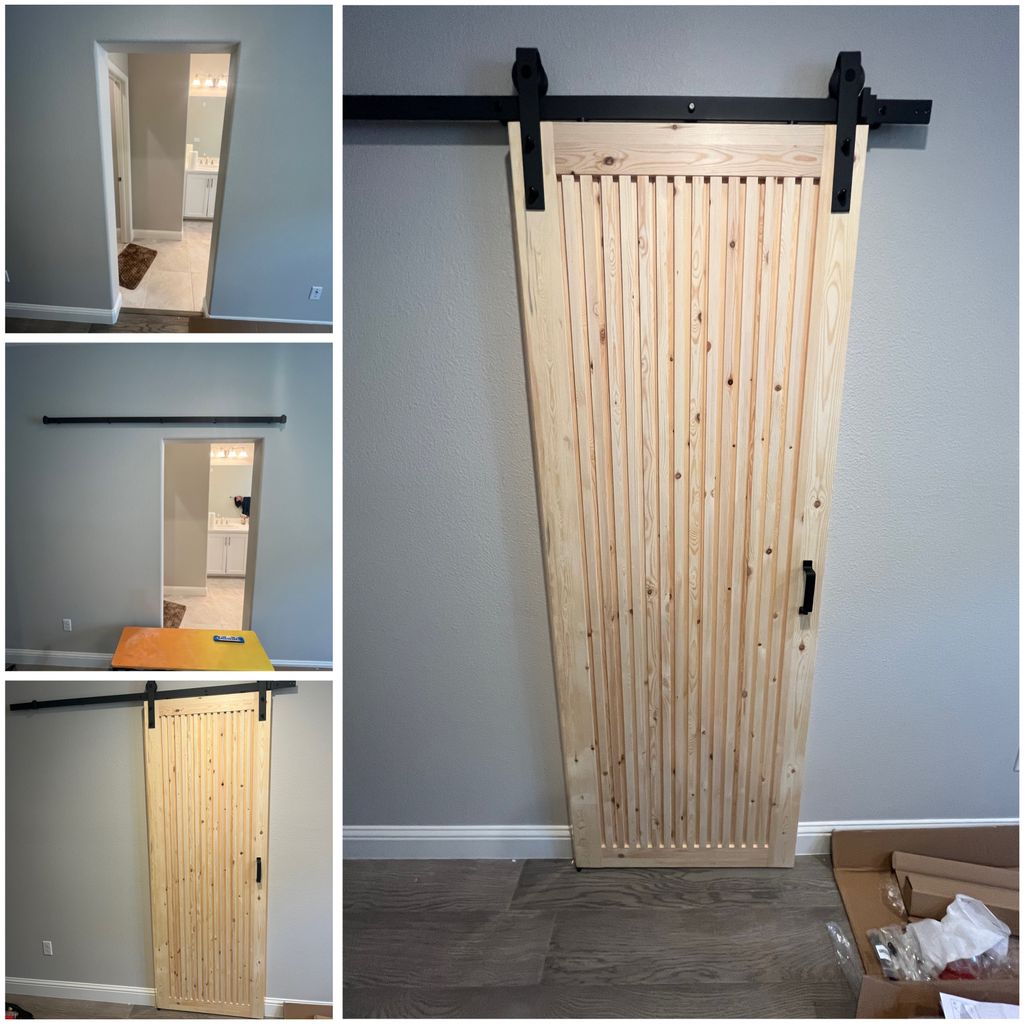 Installed a barn door for a client. Smooth, quiet 