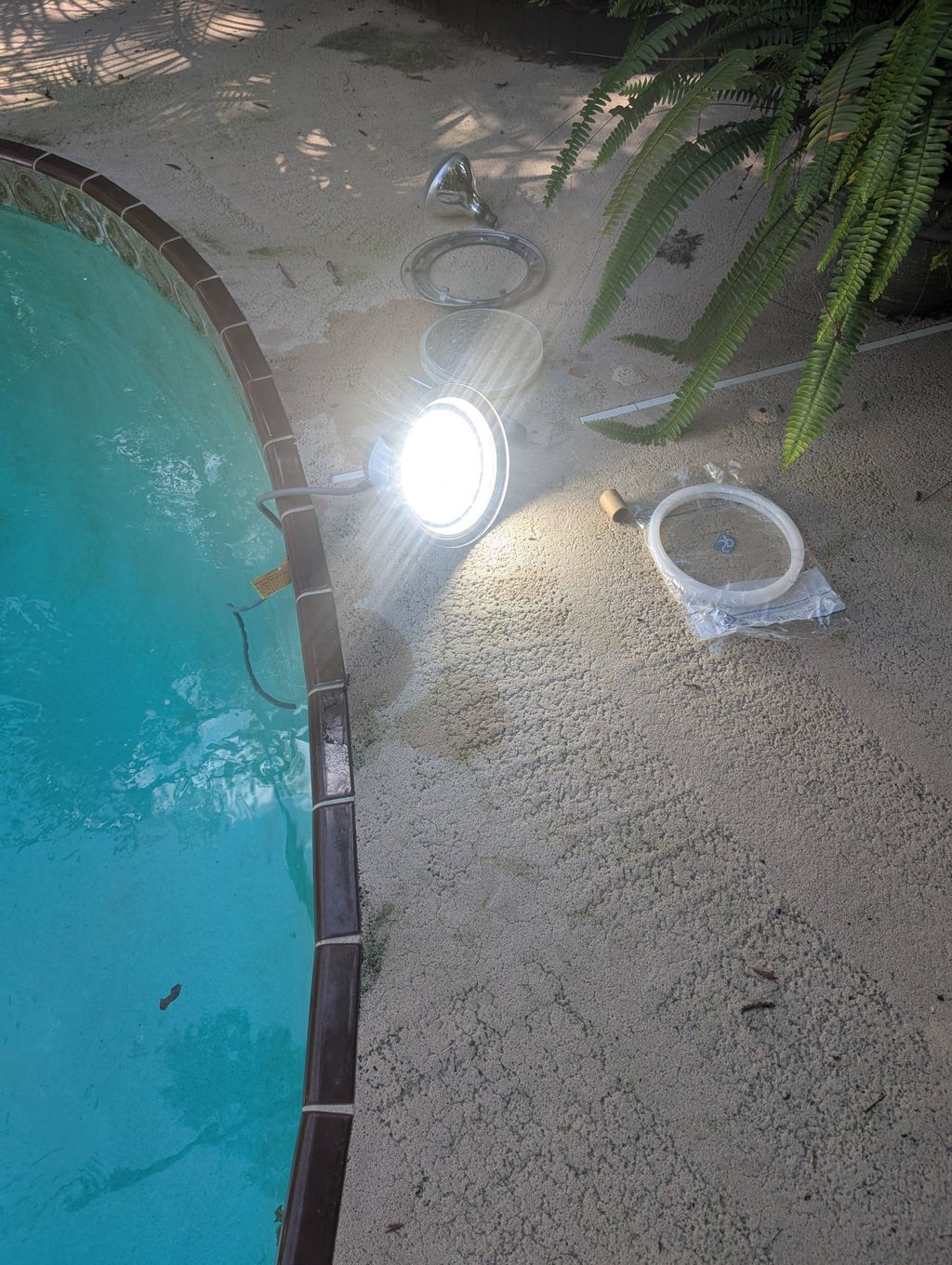 In-process Pool Light Bulb Replacement 