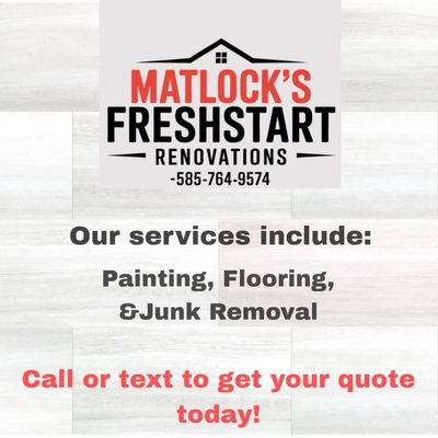 Avatar for Matlock’sFreshStart renovations
