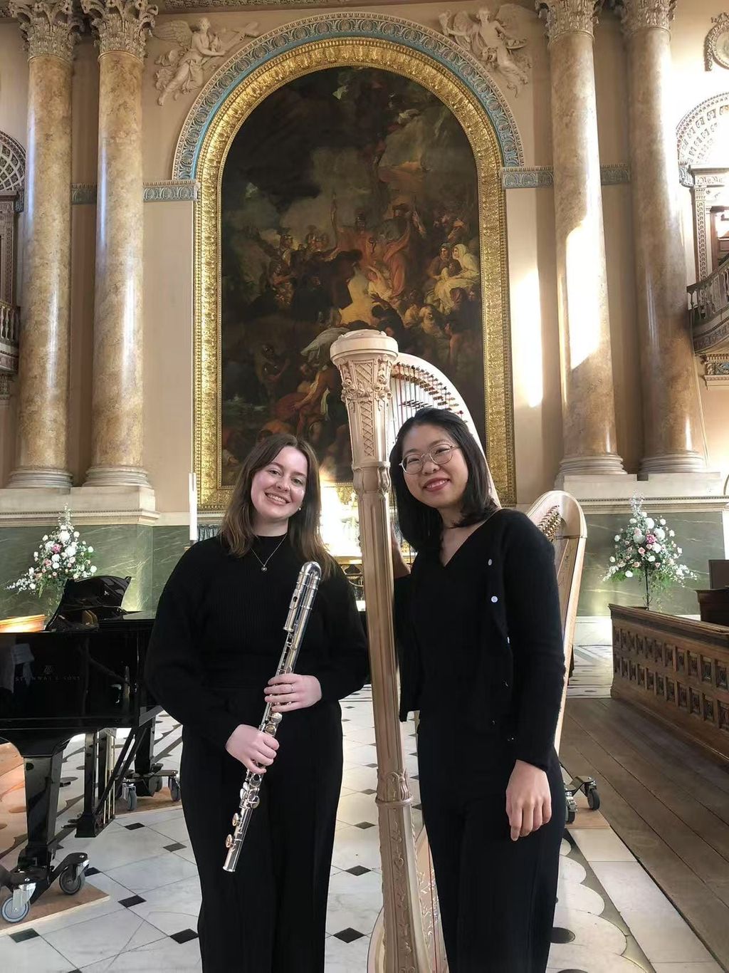 Alto flute and harp duo