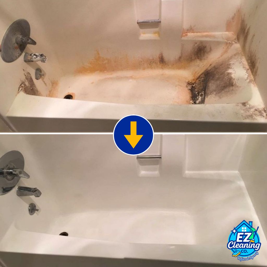 Dirt didn’t stand a chance. Check out this bathtub