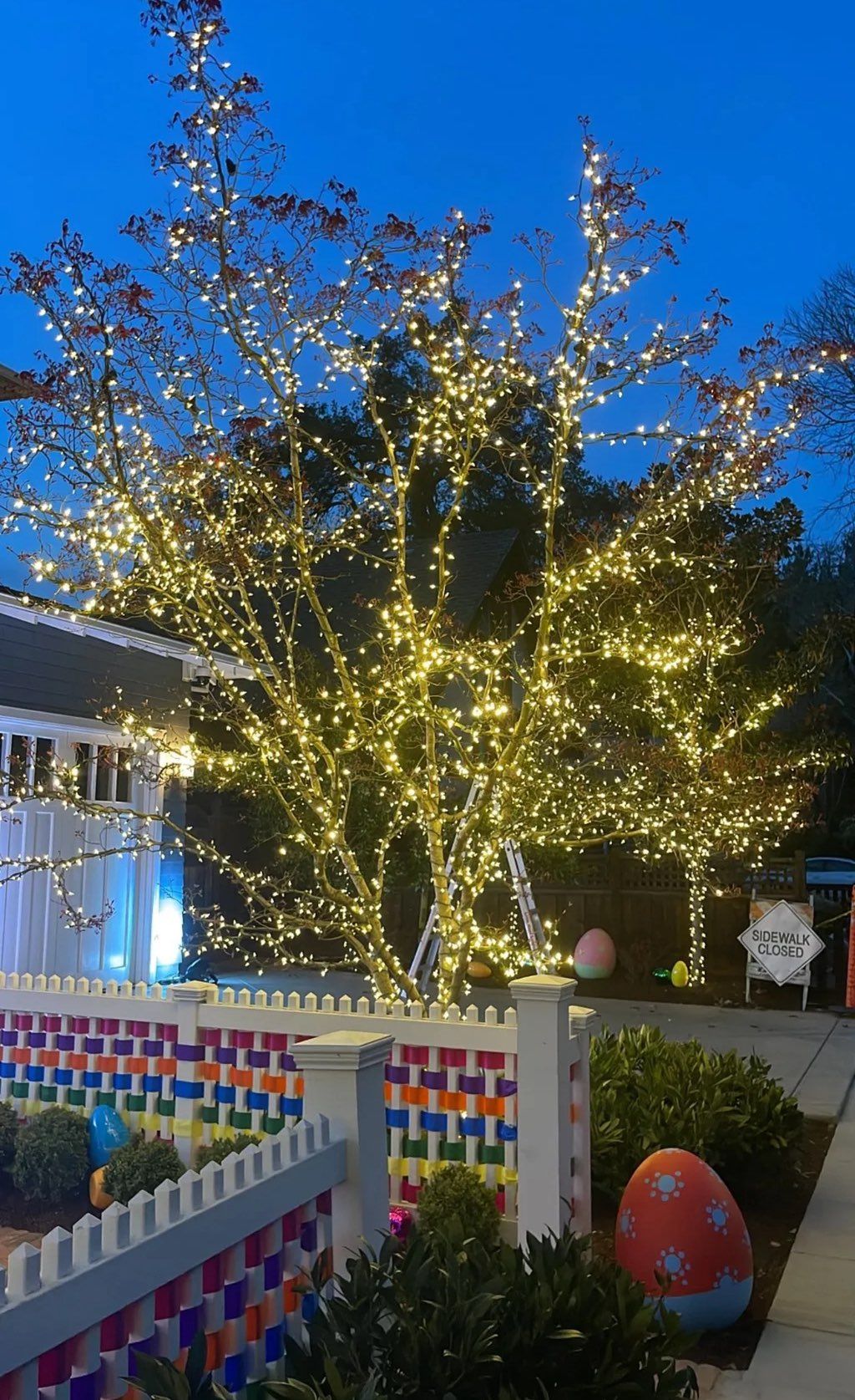 installation of lights