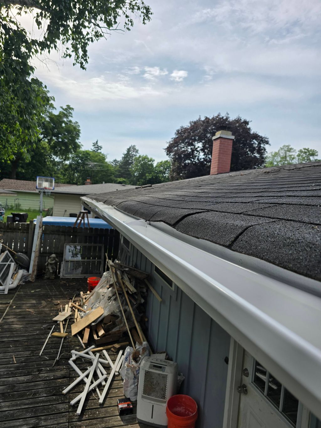 rain gutter system replacement