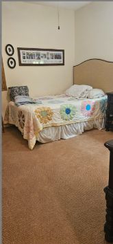 Fresh sheets, tidy space, happy place!
