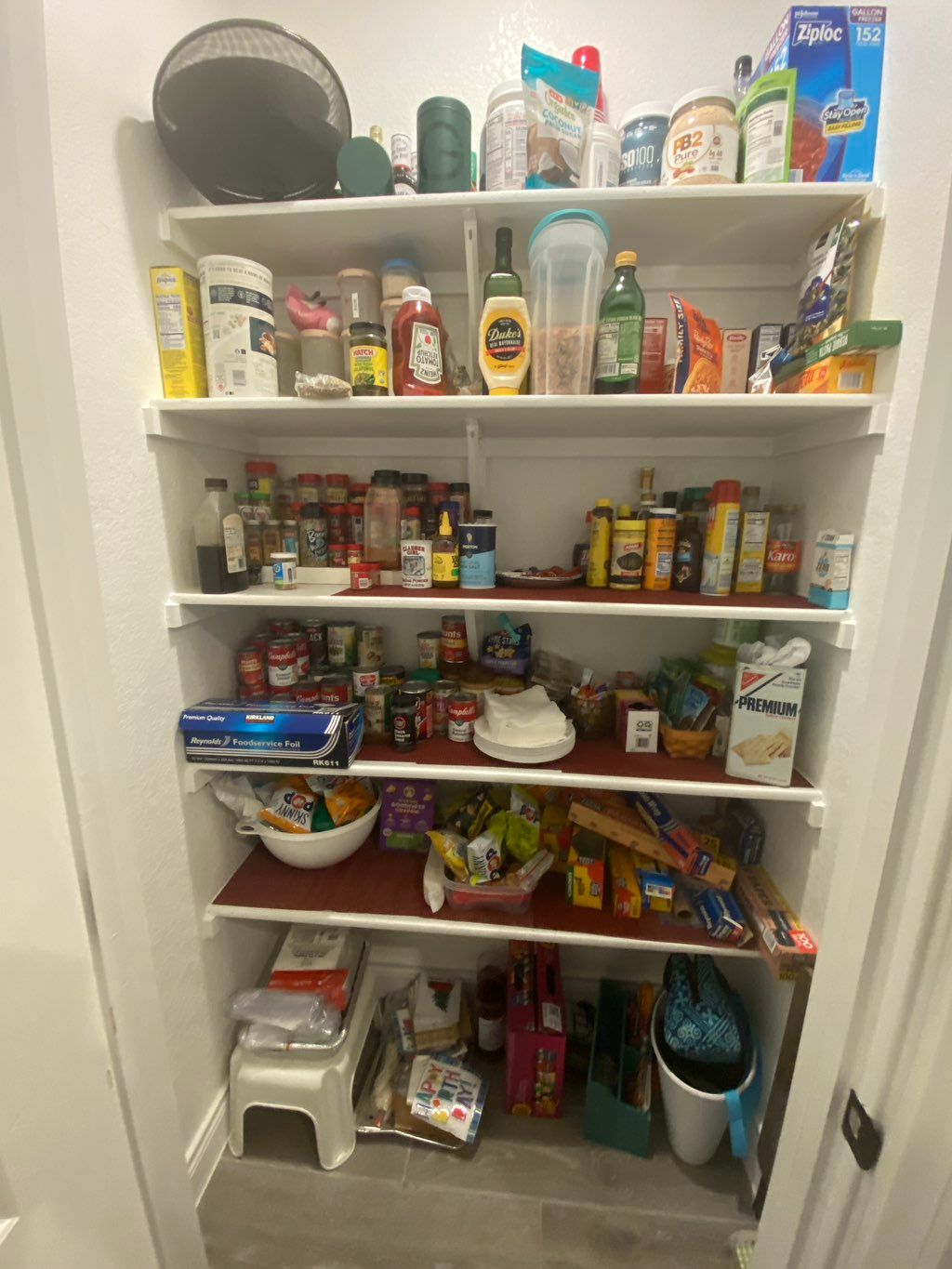 Messy pantry 