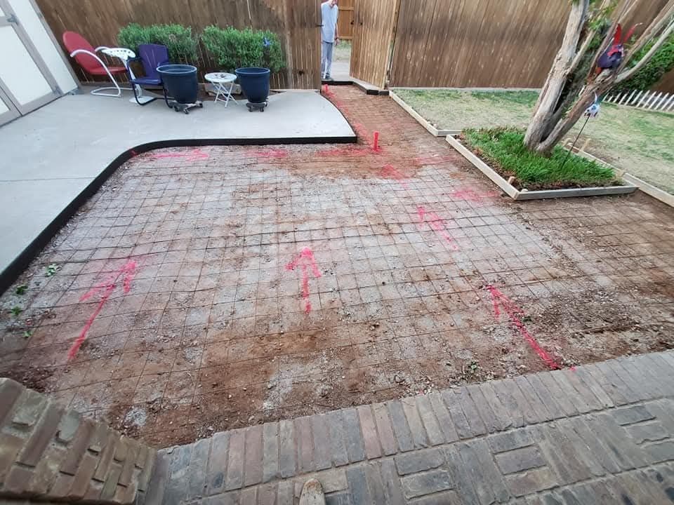 concrete before of instalation