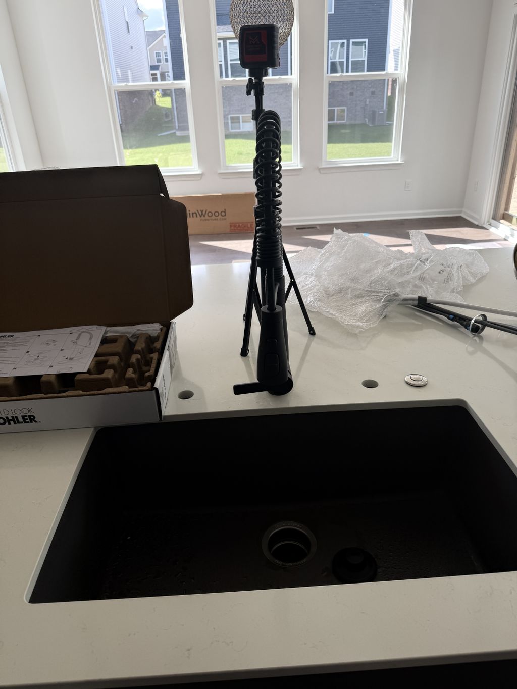 Kitchen faucet install