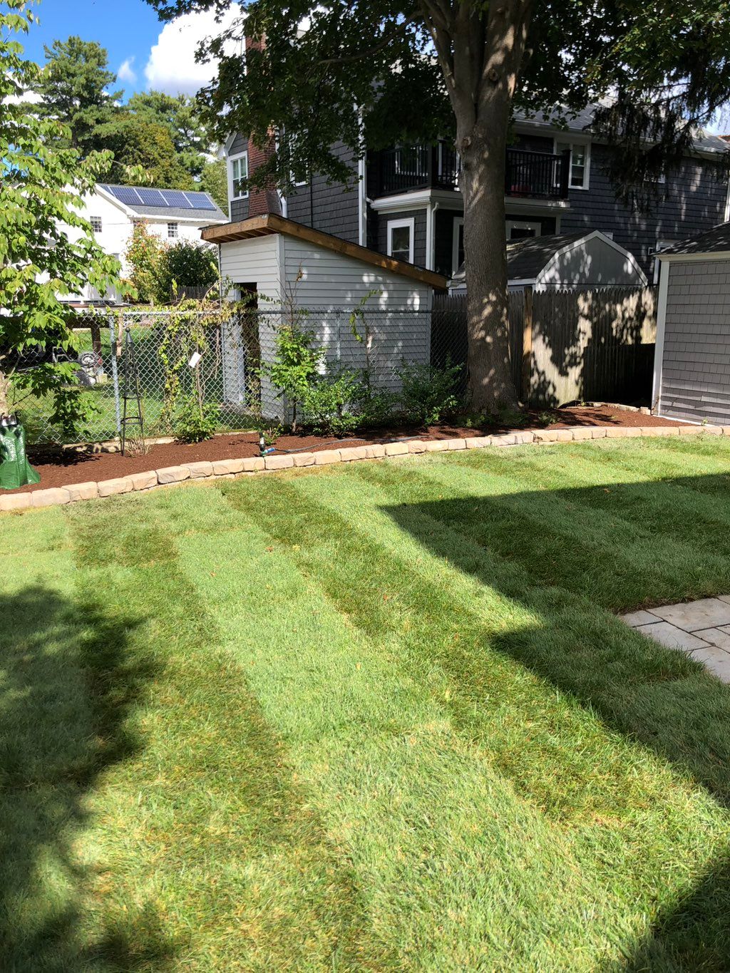 Sod installation in West Roxbury MA