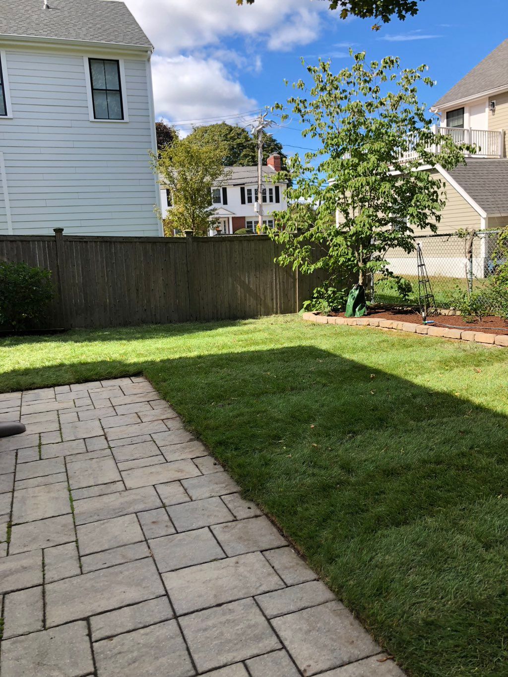 Sod installation, in West Roxbury MA