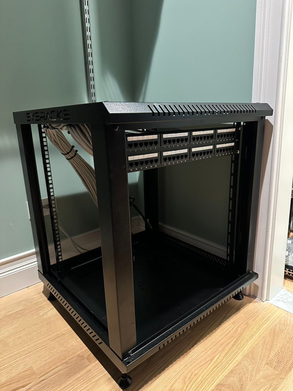 Patch panel termination in a residential house