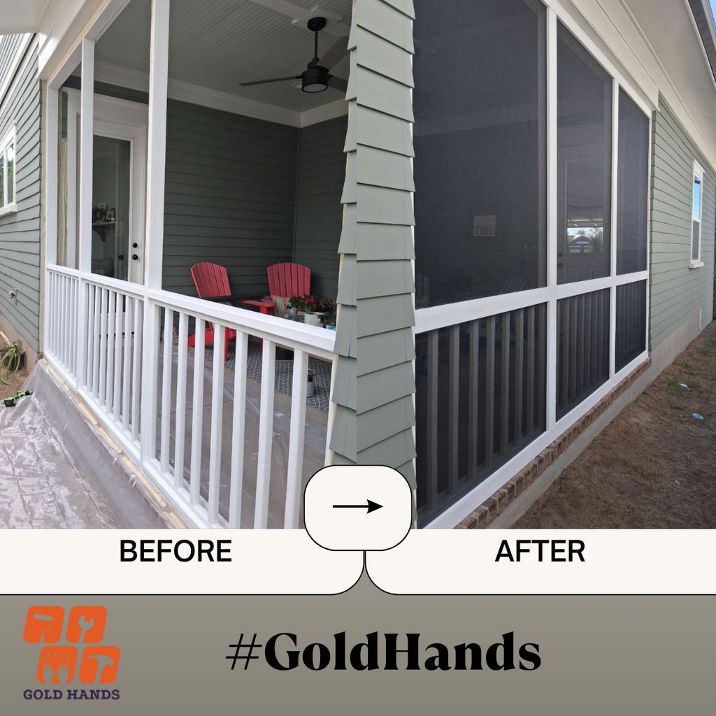 Screened Porch Installation 