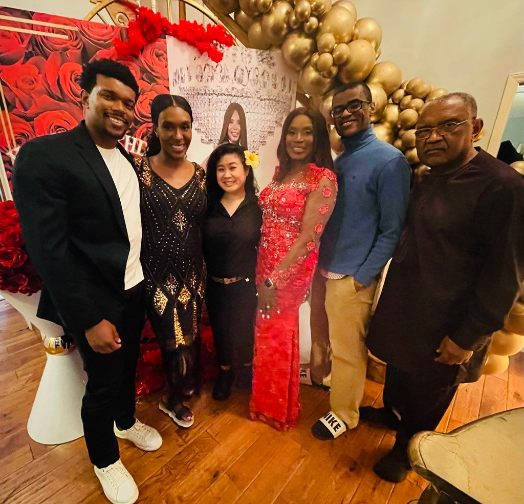 Happy clients! Lovely family! Served their guests 