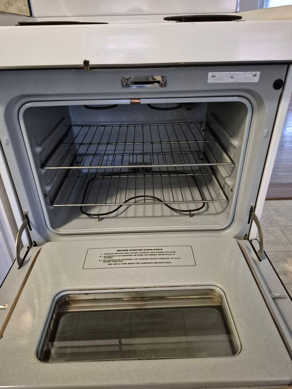 after oven cleaning