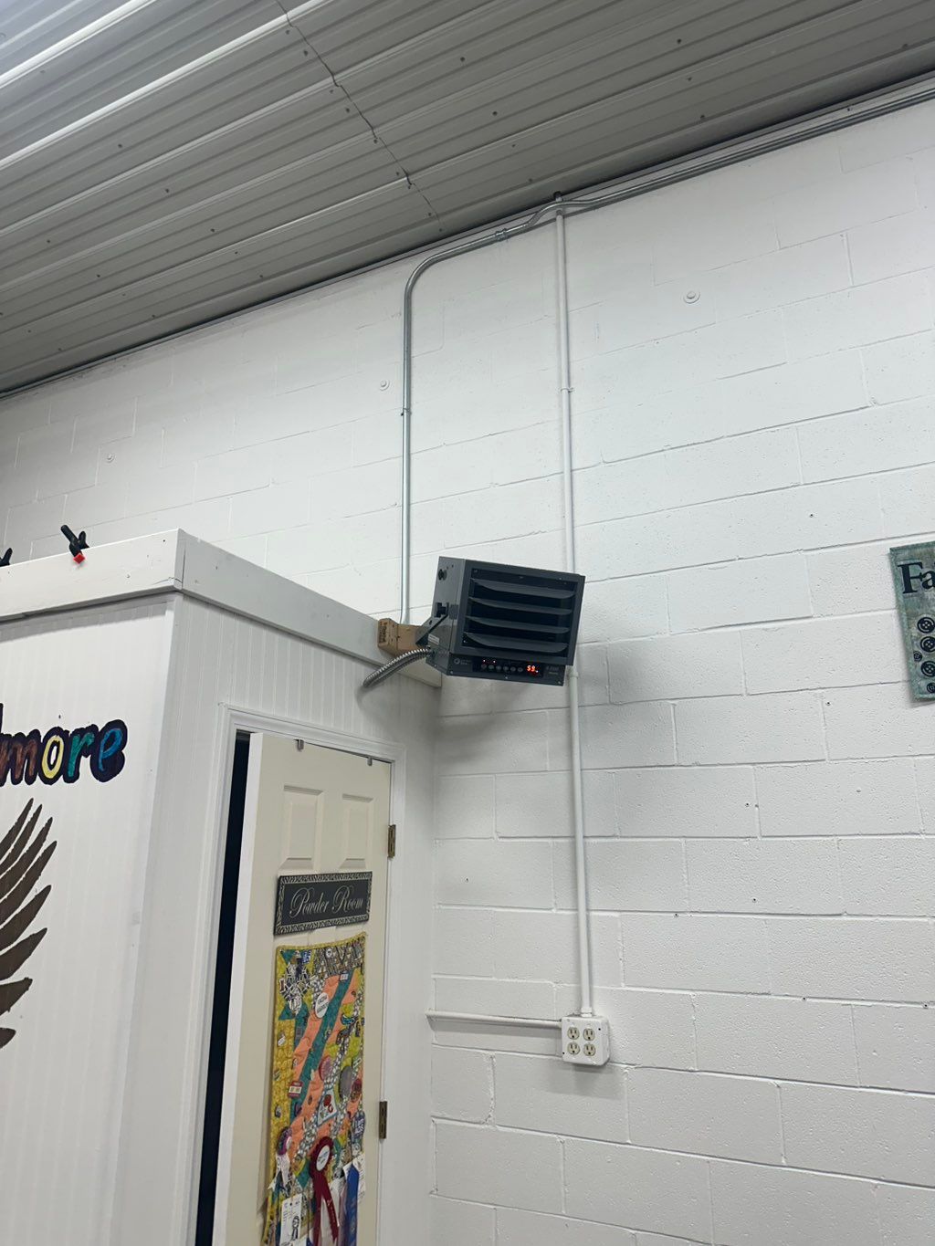 Heater for shop space 