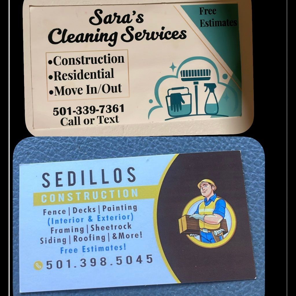 Sara’s cleaning services/sedillos construction