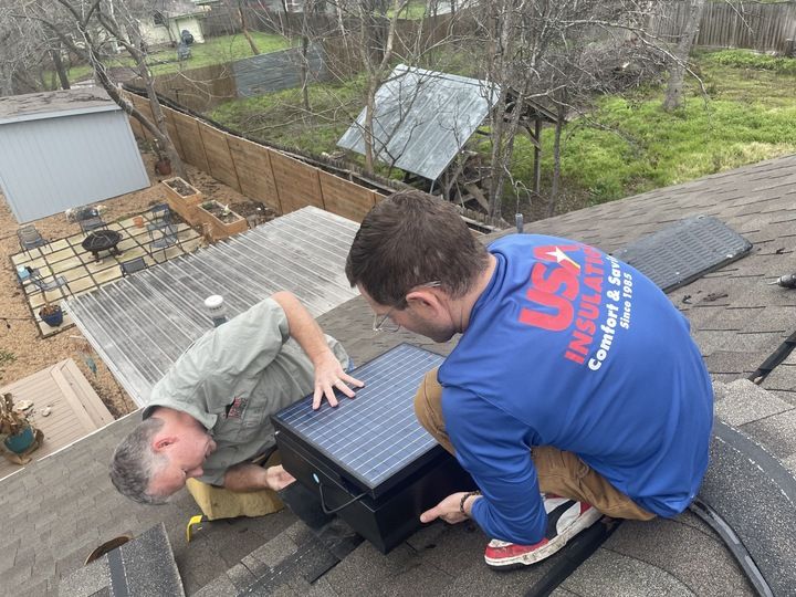 Solar Attic Fan Install 