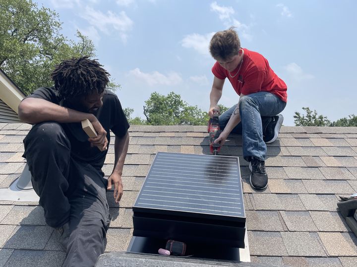 Solar Attic Fan Install 