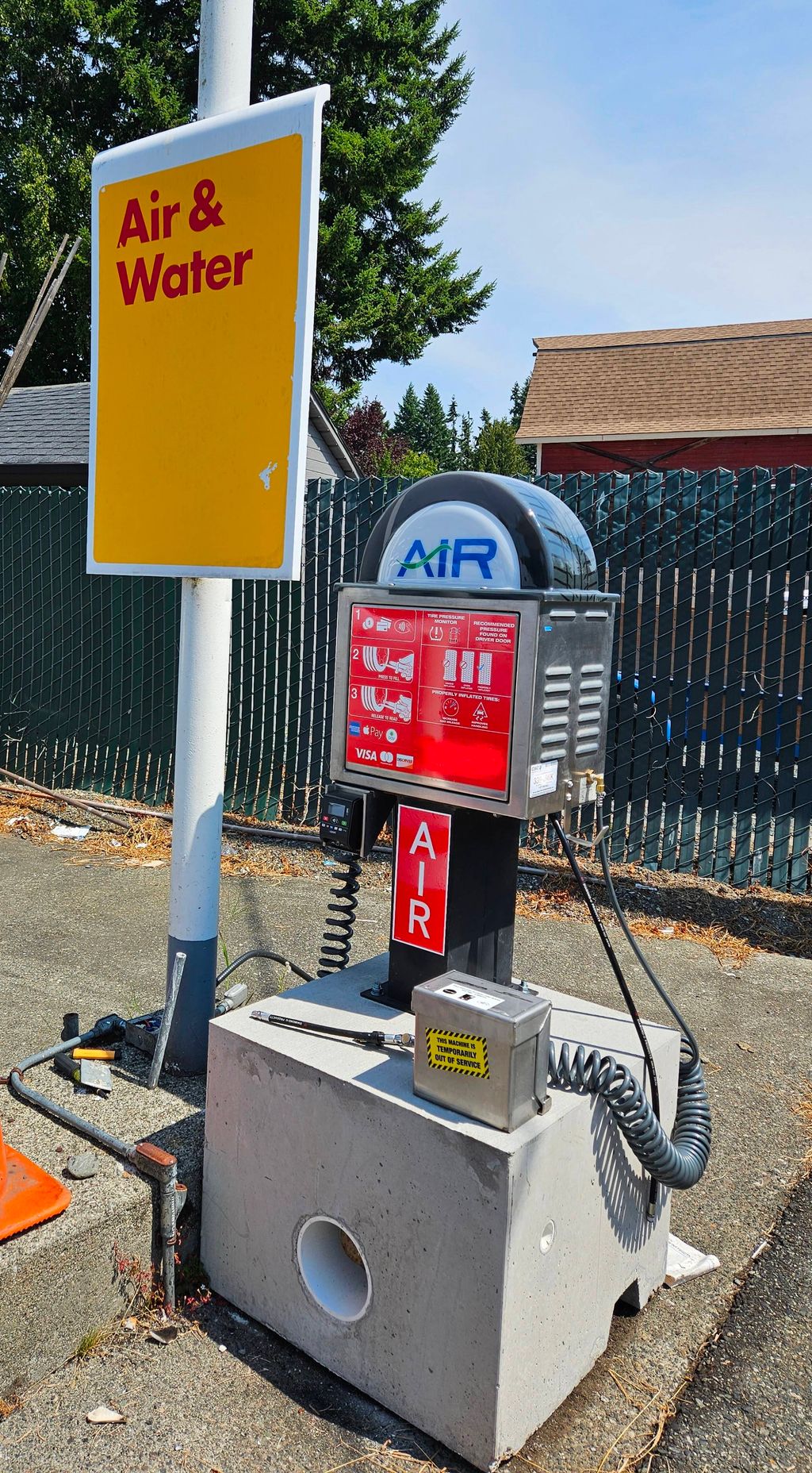 Gas station equipment power