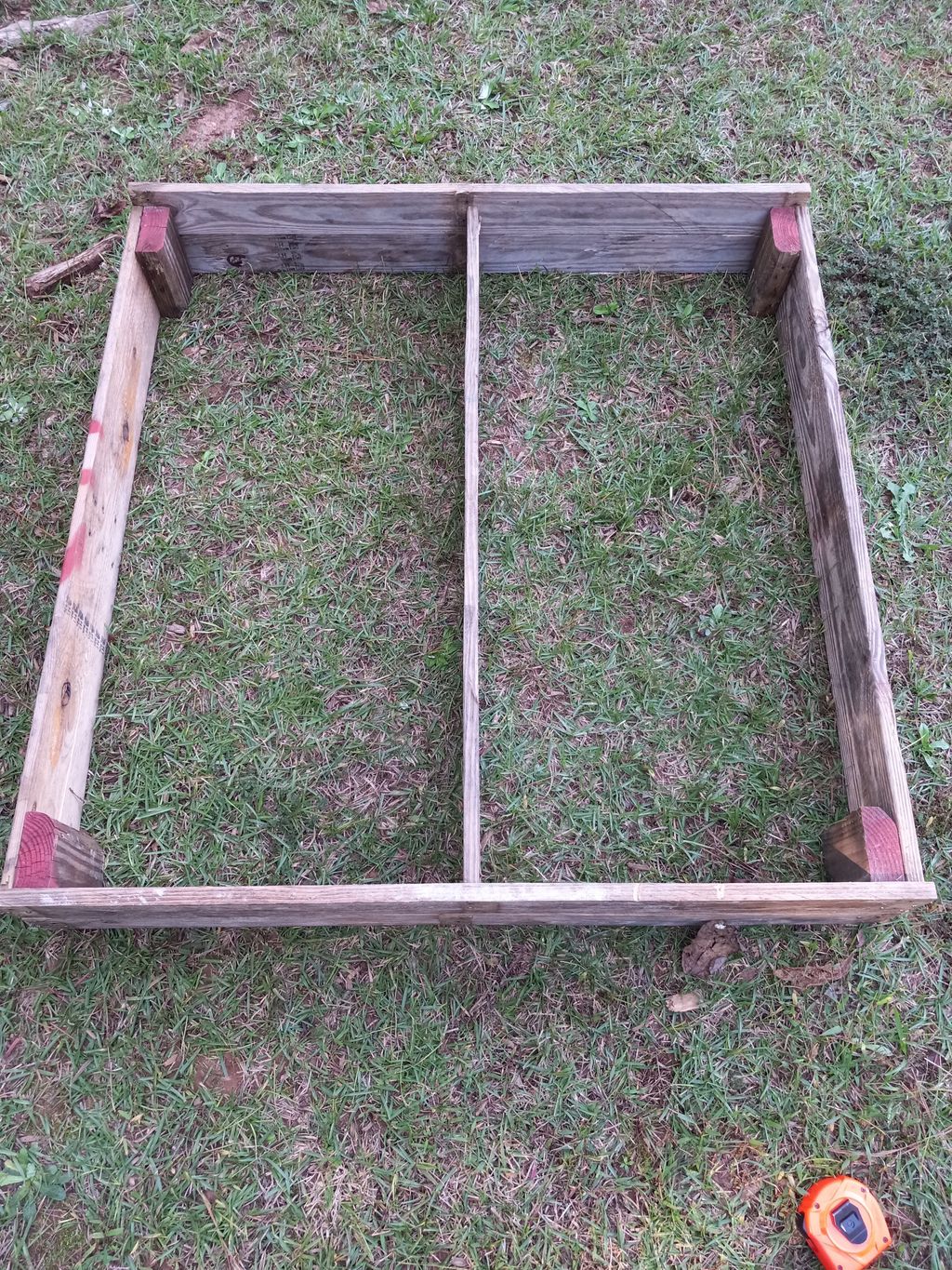 Small garden bed from old pallets