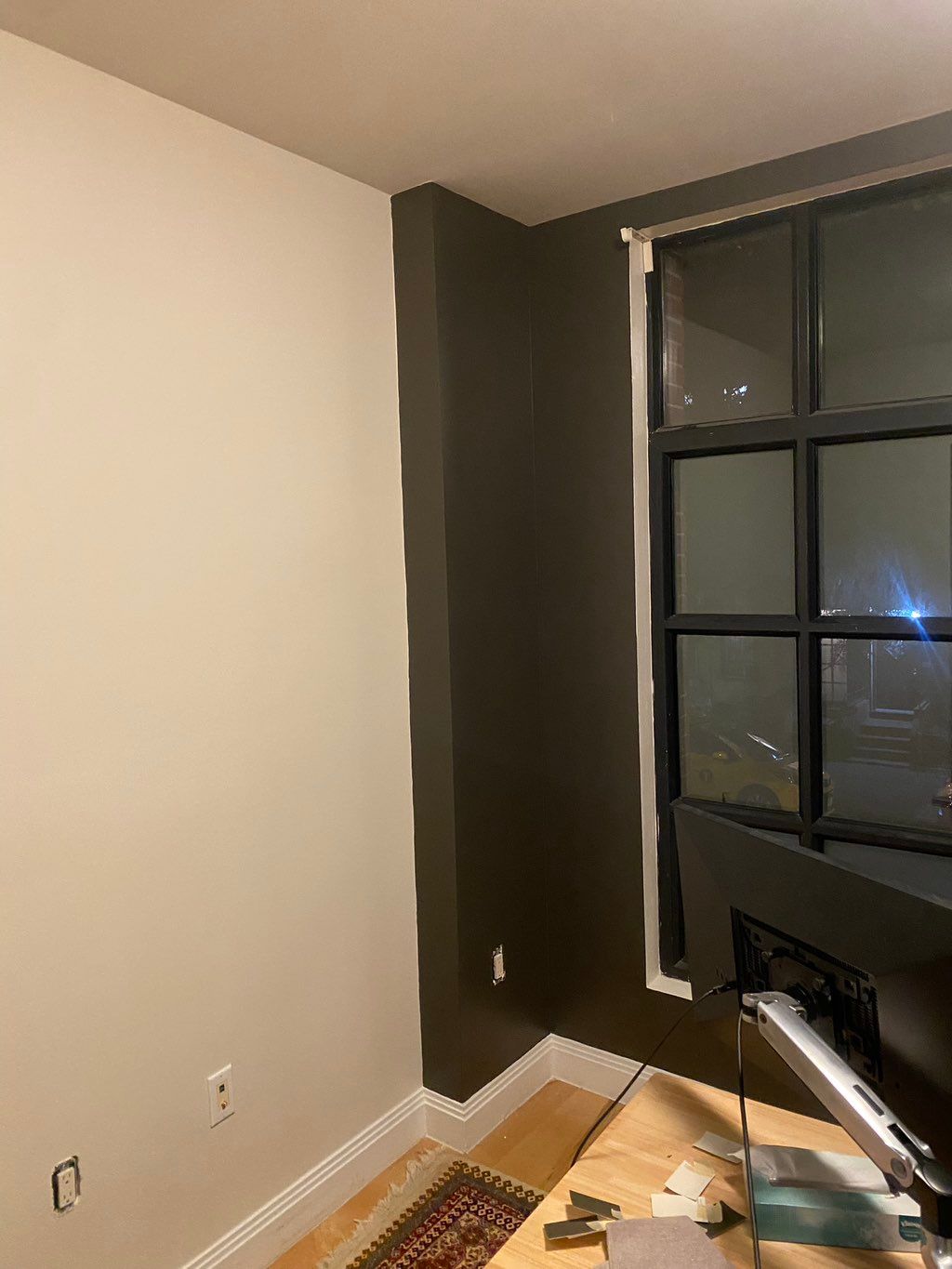 Office space colored walls 