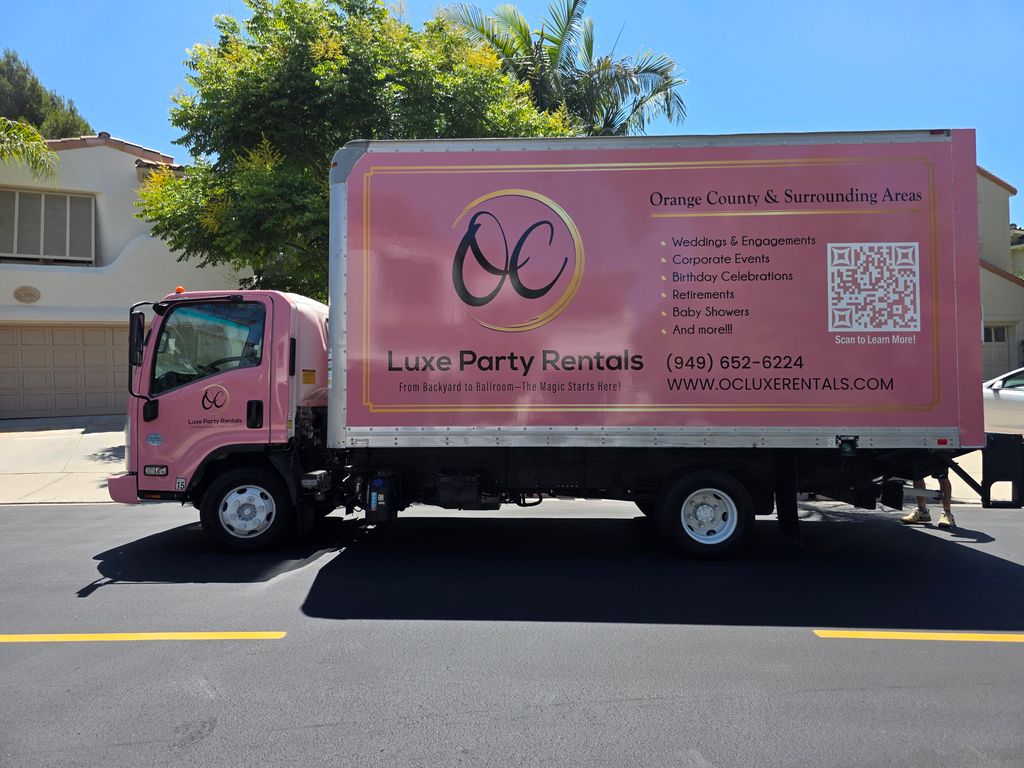 Professional delivery & setup throughout Orange Co