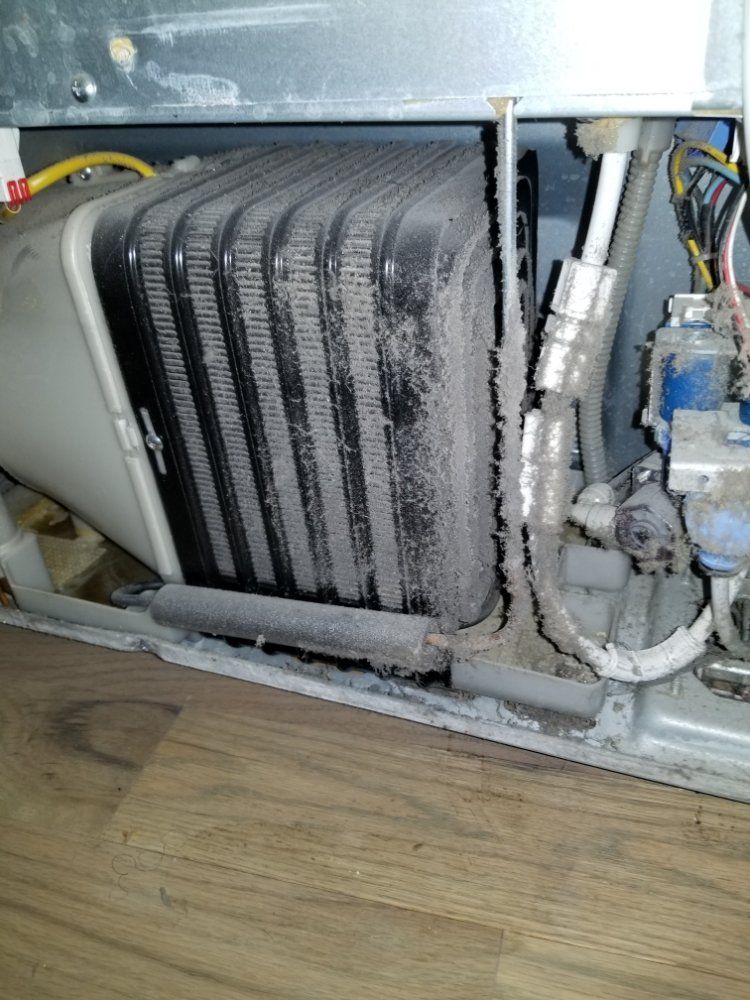 Dirty Coil cleaned and reset fridge
