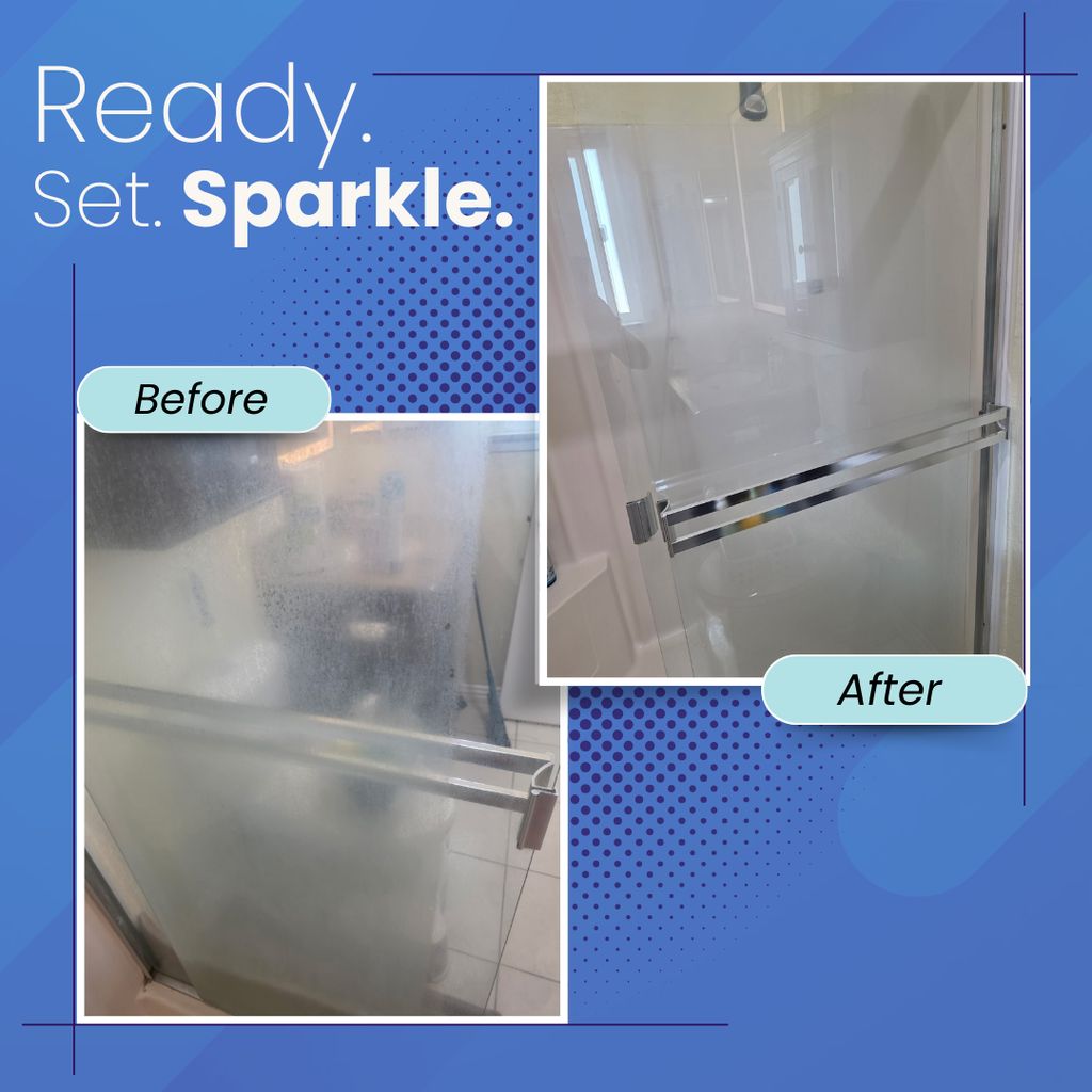 Tough Shower grime gone with the right tools (glas