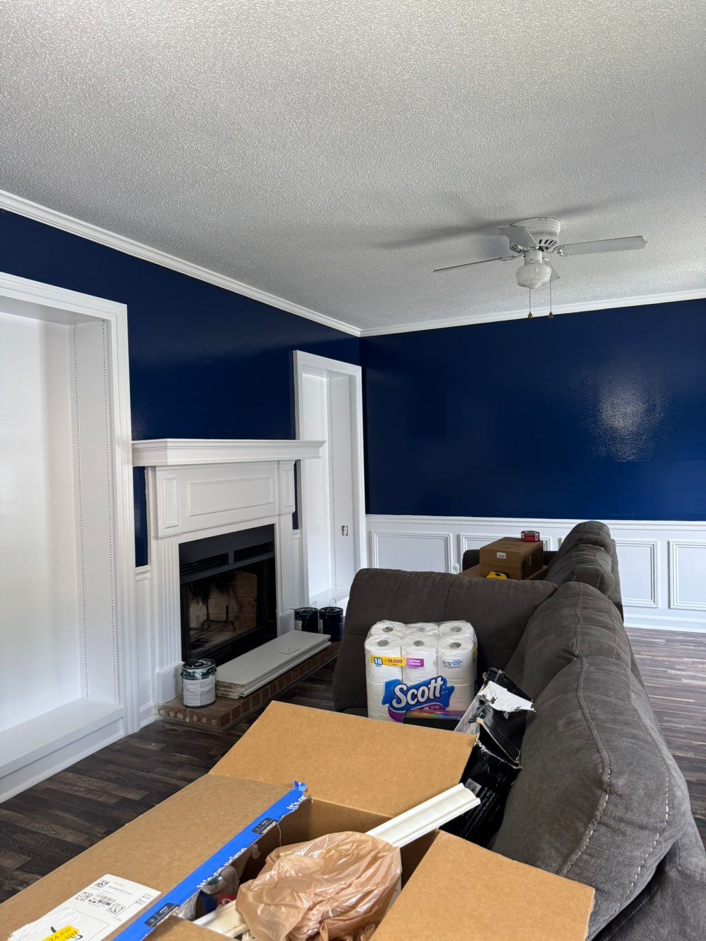 Completely done walls and trim 
