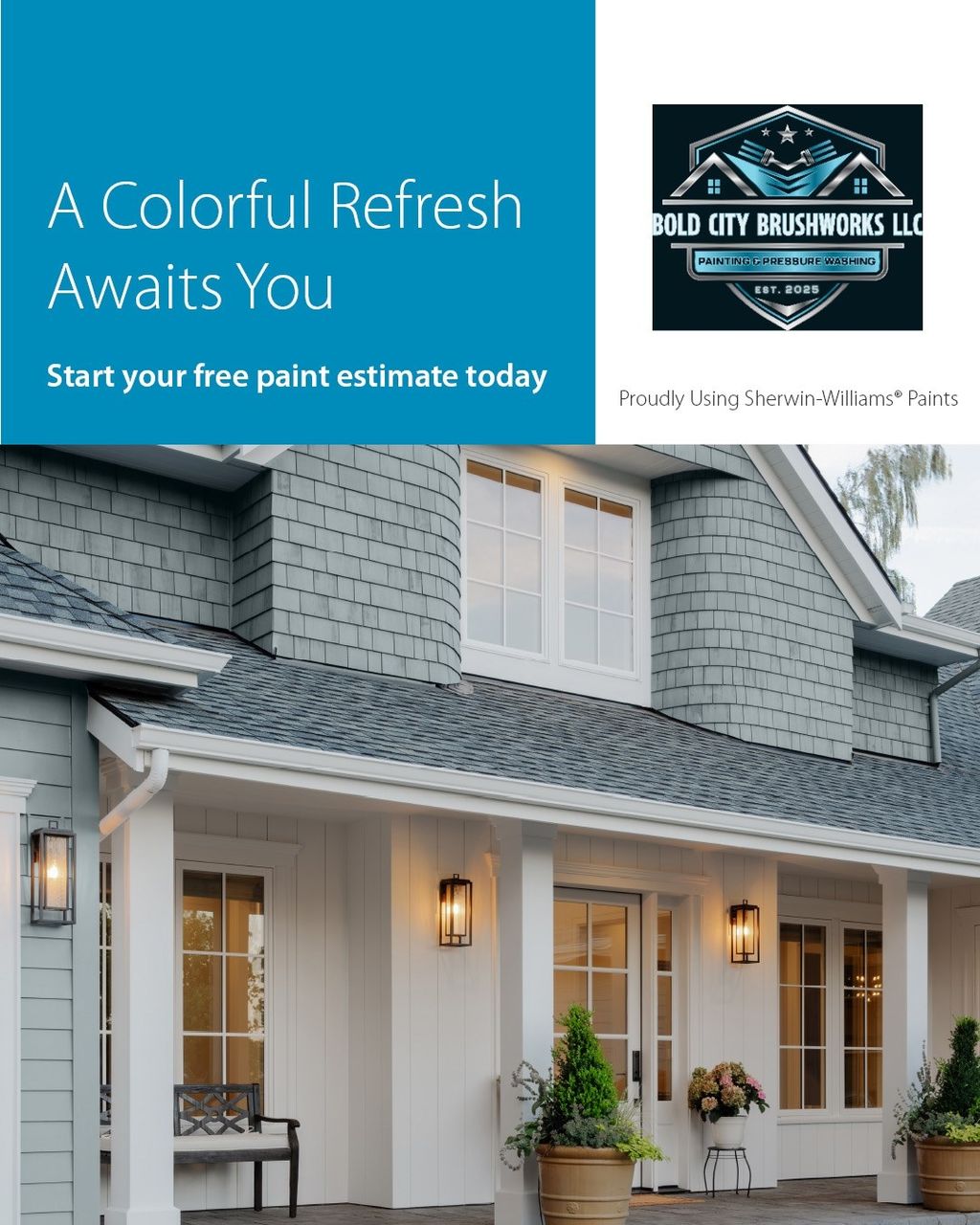 Complete Exterior Repaint Cedar Shakes in Jacksonv