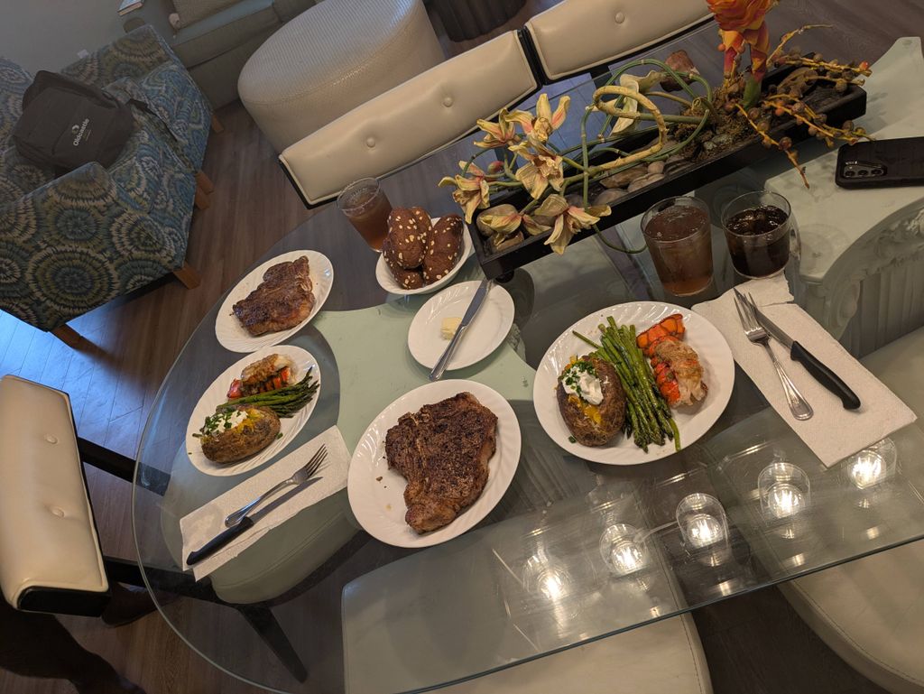 intimate anniversary meal done in Orlando 
