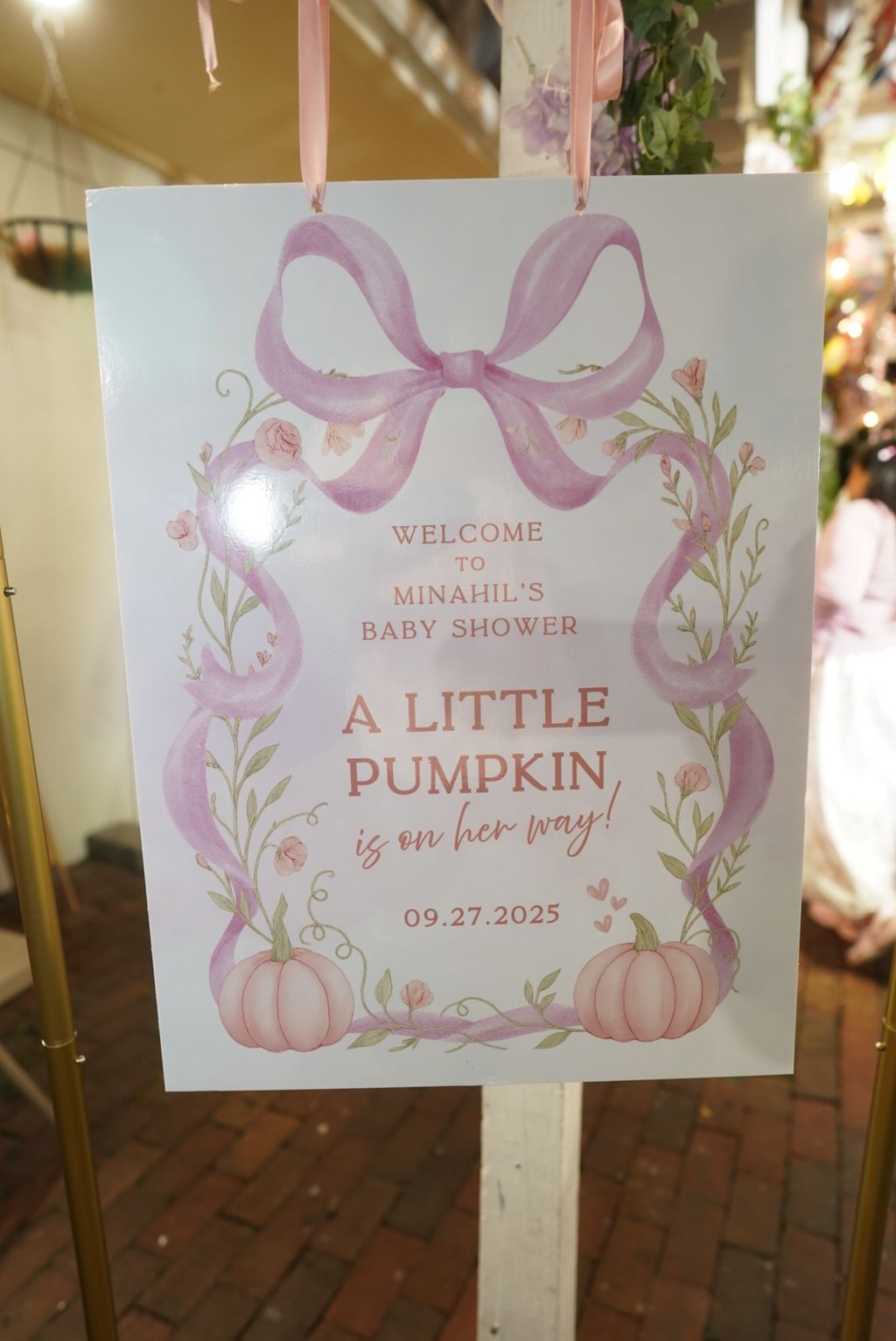 Baby Shower "A Little Pumpkin is on her way"