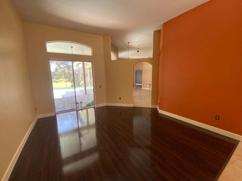After painting the interior walls (accent wall too