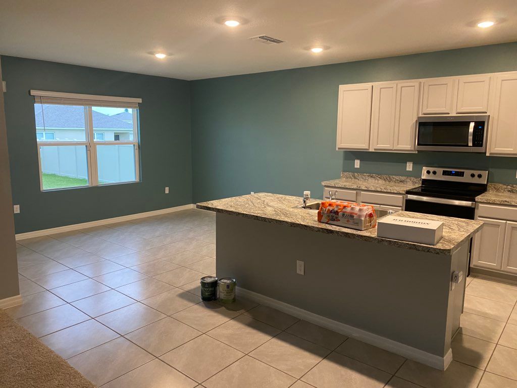 After painting this kitchen and dining room in Dav