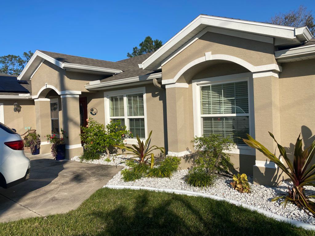 Before painting the exterior of this home in Palm 
