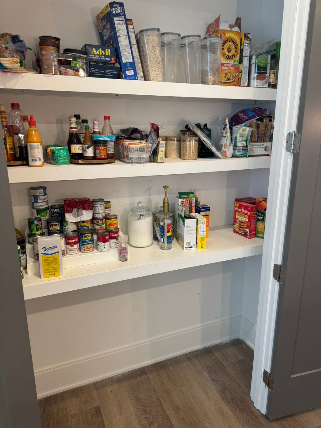 BEFORE: Pantry was not as functional and aesthetic