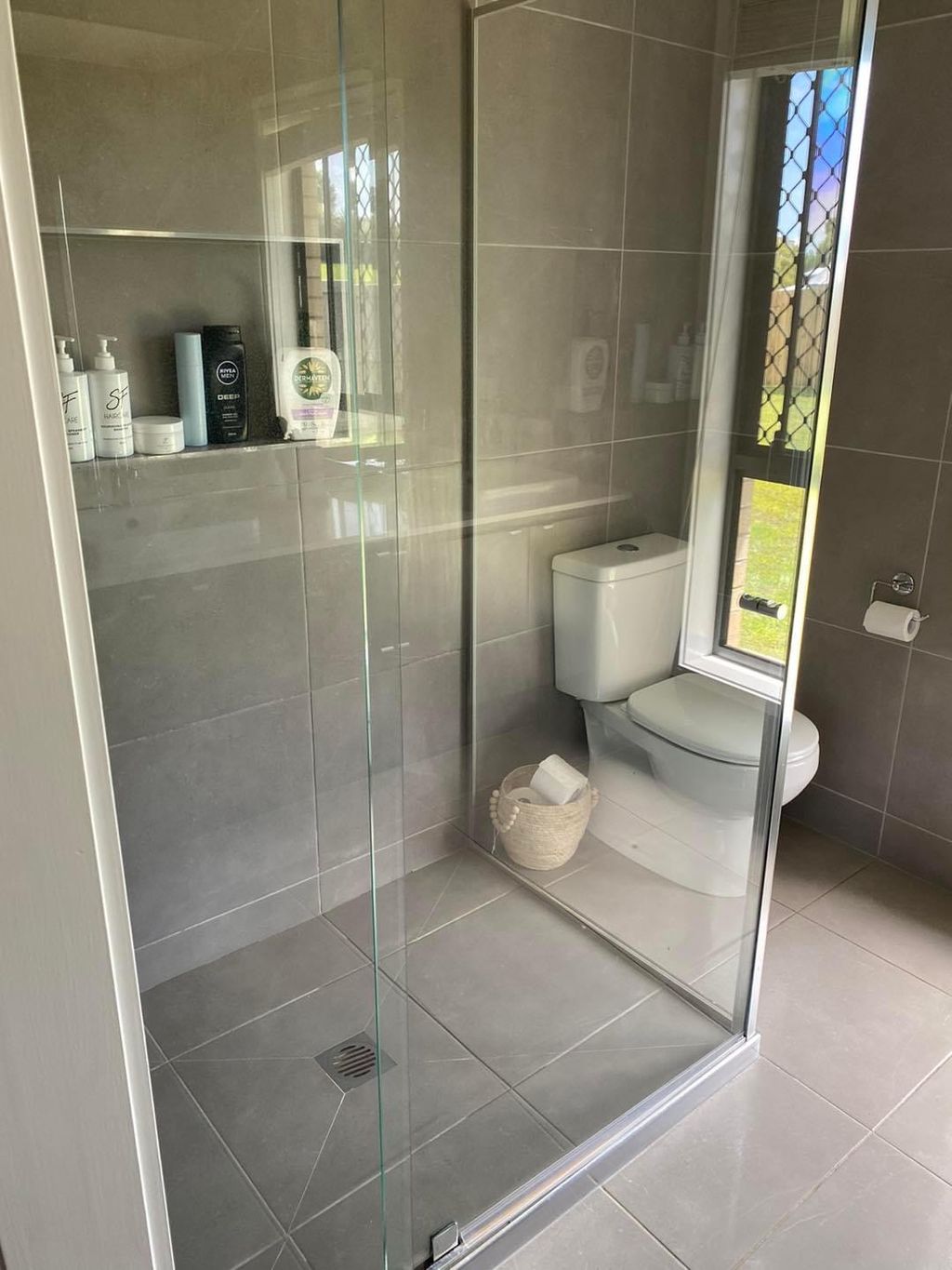 Airbnb in Dover DE. Glass doors are the final touc