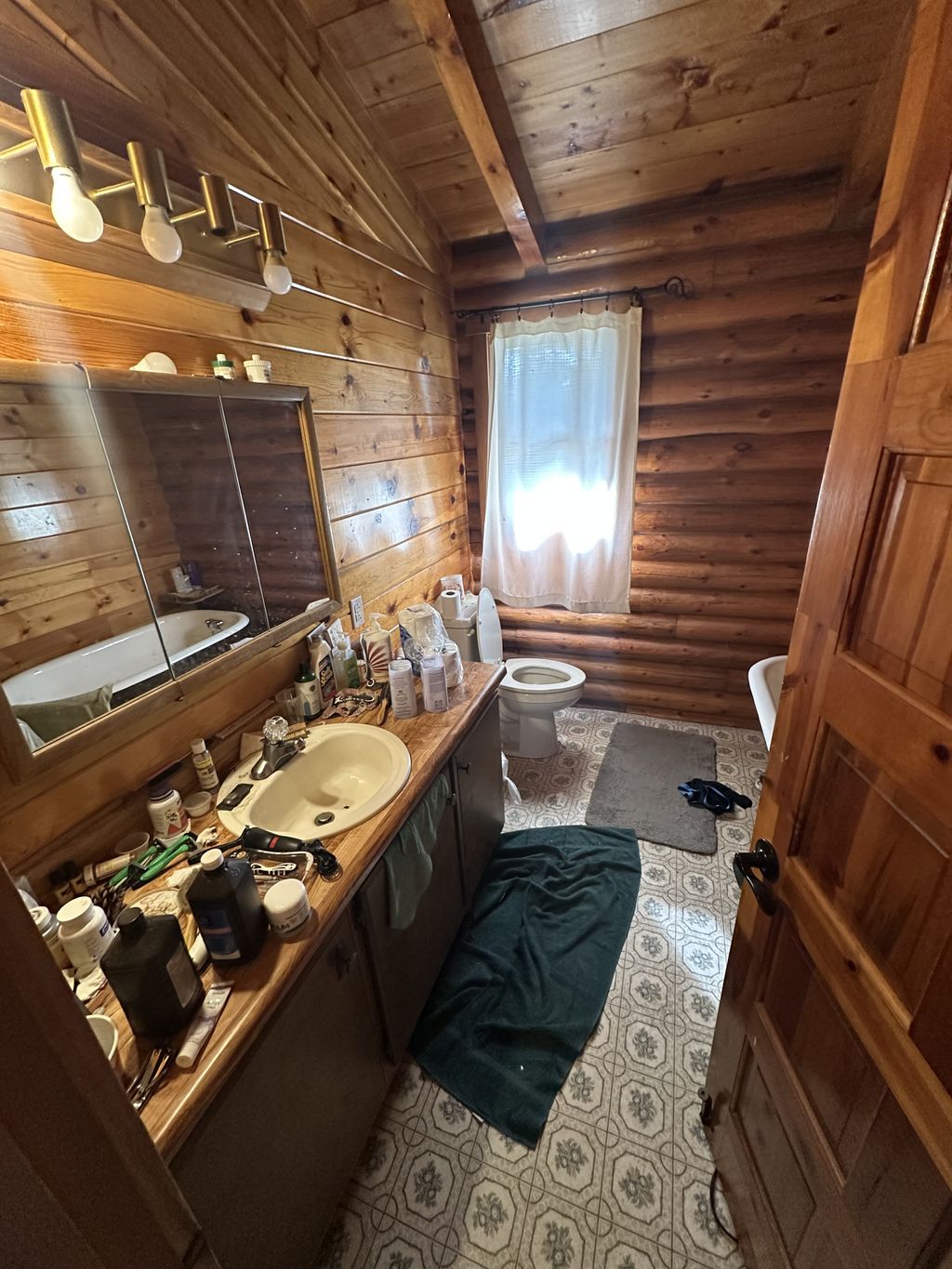 Before bathroom