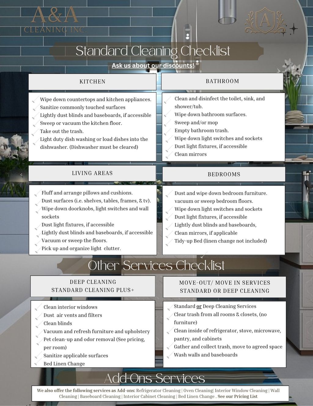 Upfront Service Checklist!