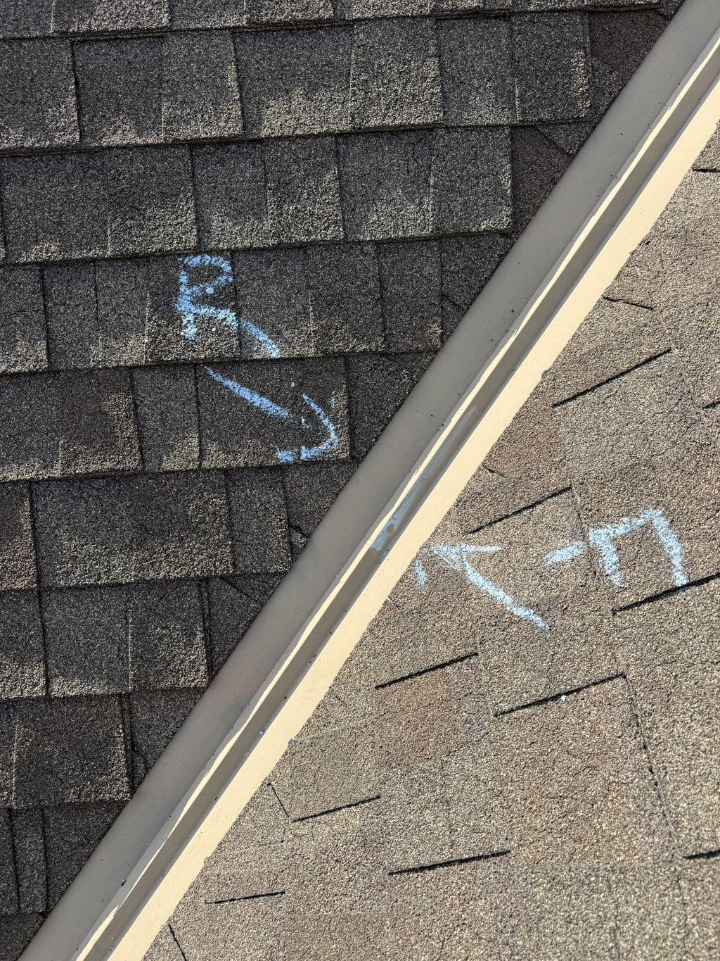 Valley Roof Damage