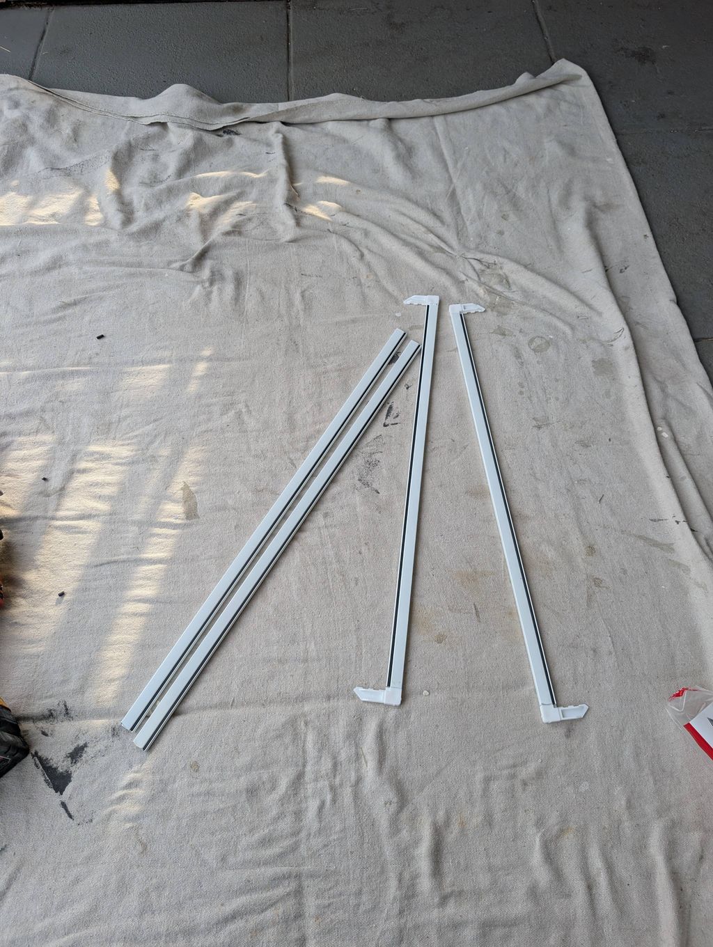 Making a window screen.