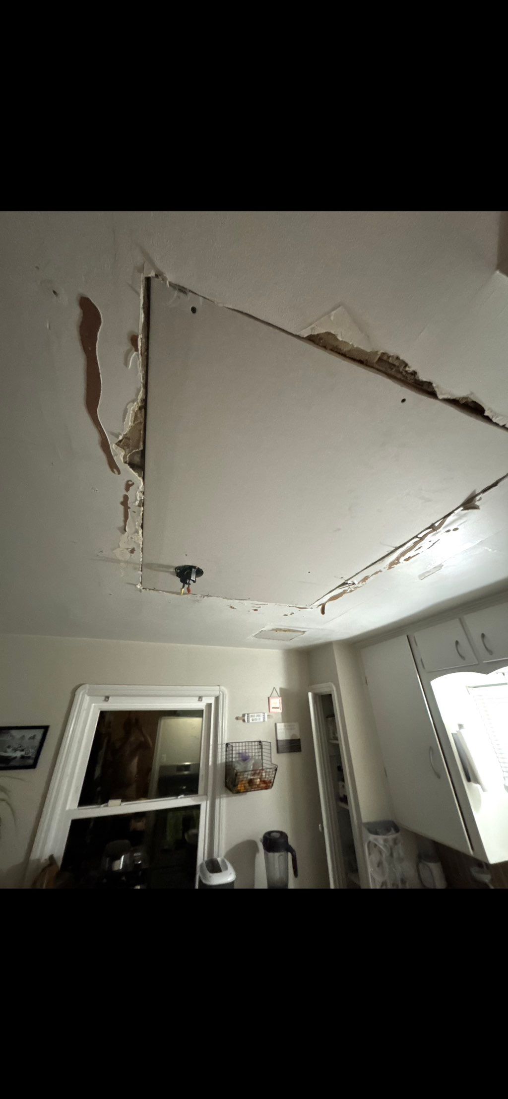 BEFORE- Ceiling patch 