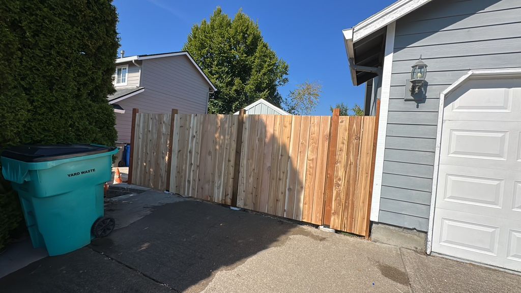 Finishing this fence today 