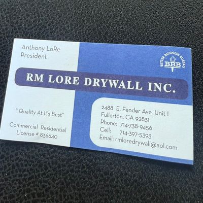 Avatar for RM Lore Drywall Inc.