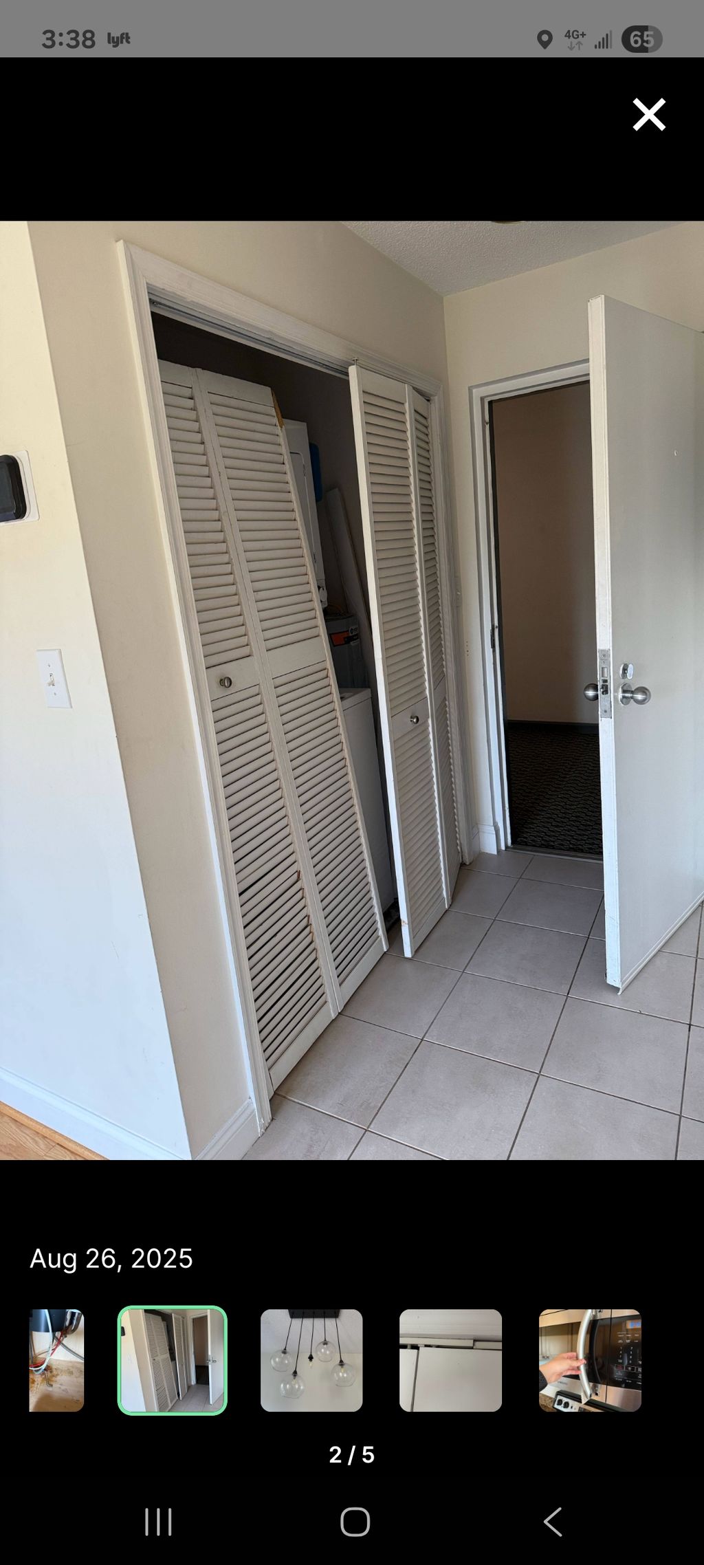 Bifold door BEFORE