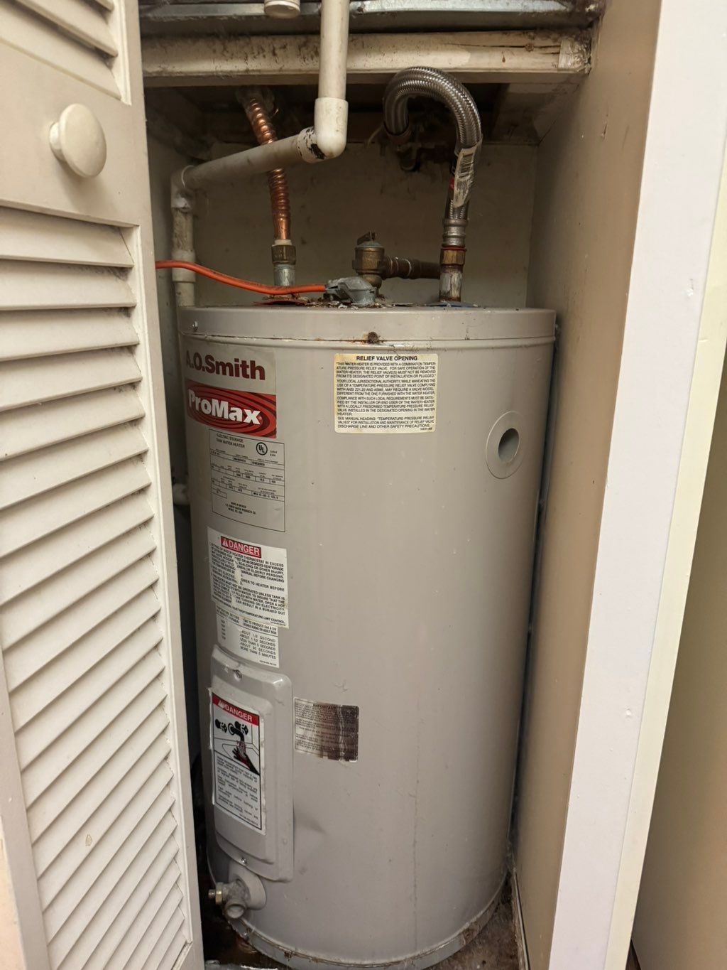 Old water to be replaced 