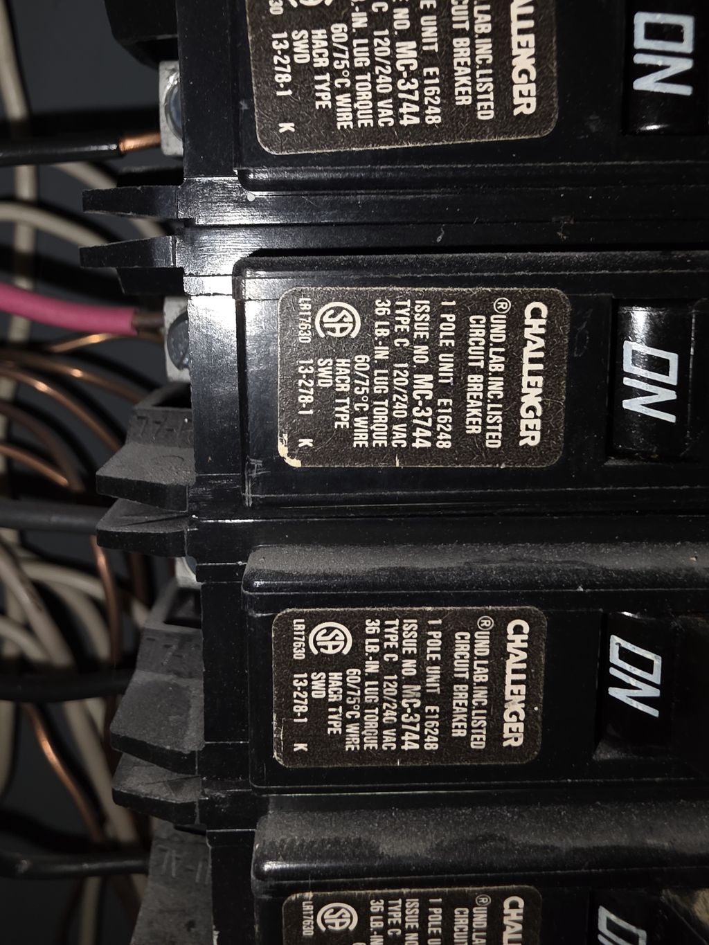 Close Up View of Challenger Breakers 